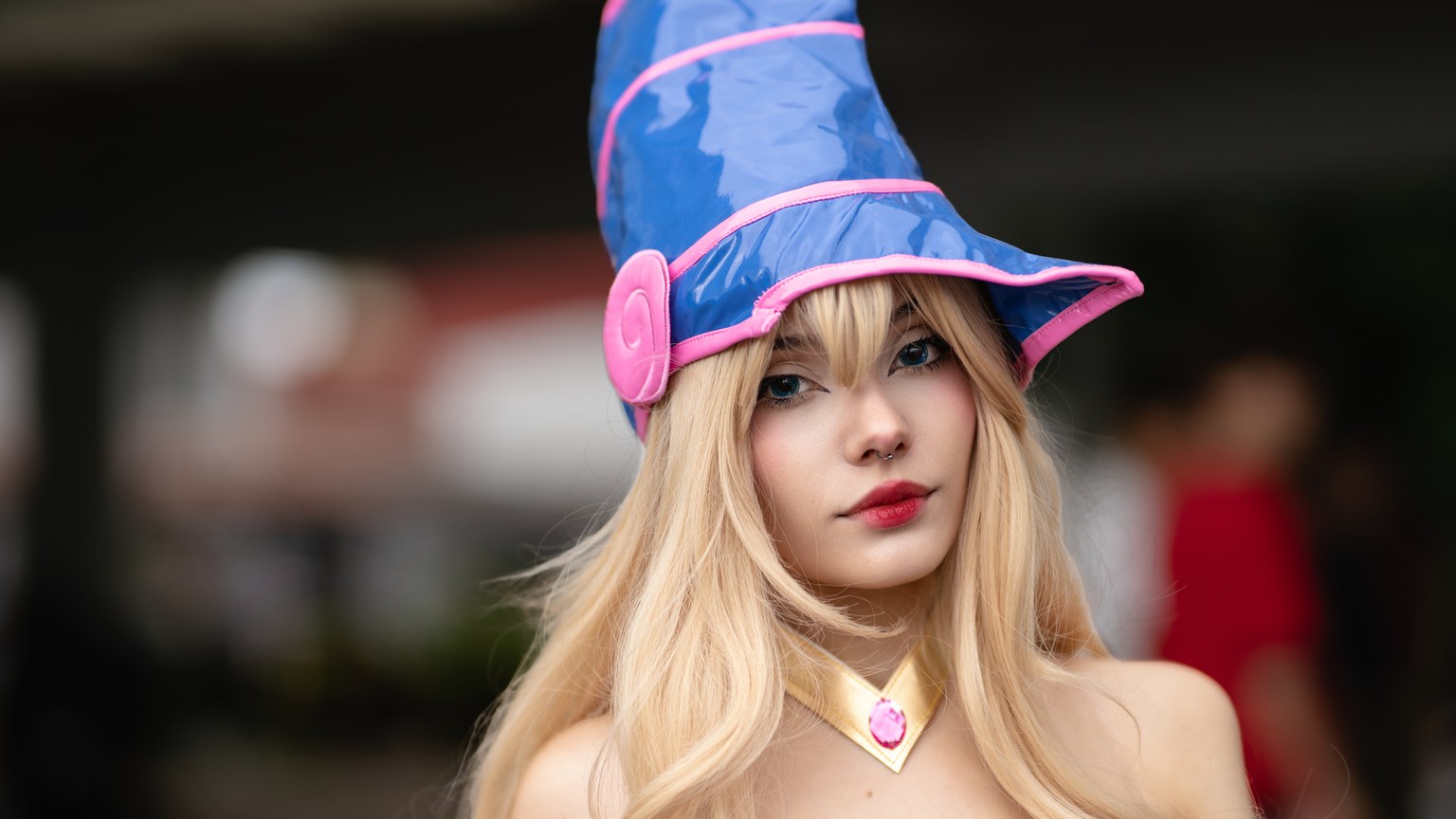 Close-up of cosplay costume at anime convention in San José, Costa Rica.