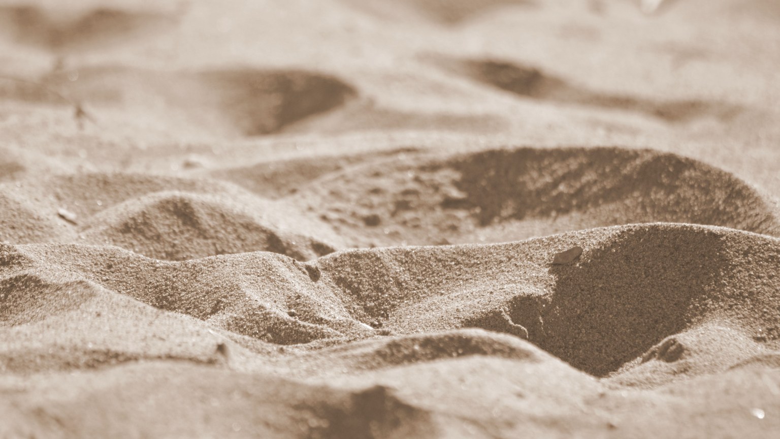 Close-up of rippled sand grains creating a serene desert landscape feel.