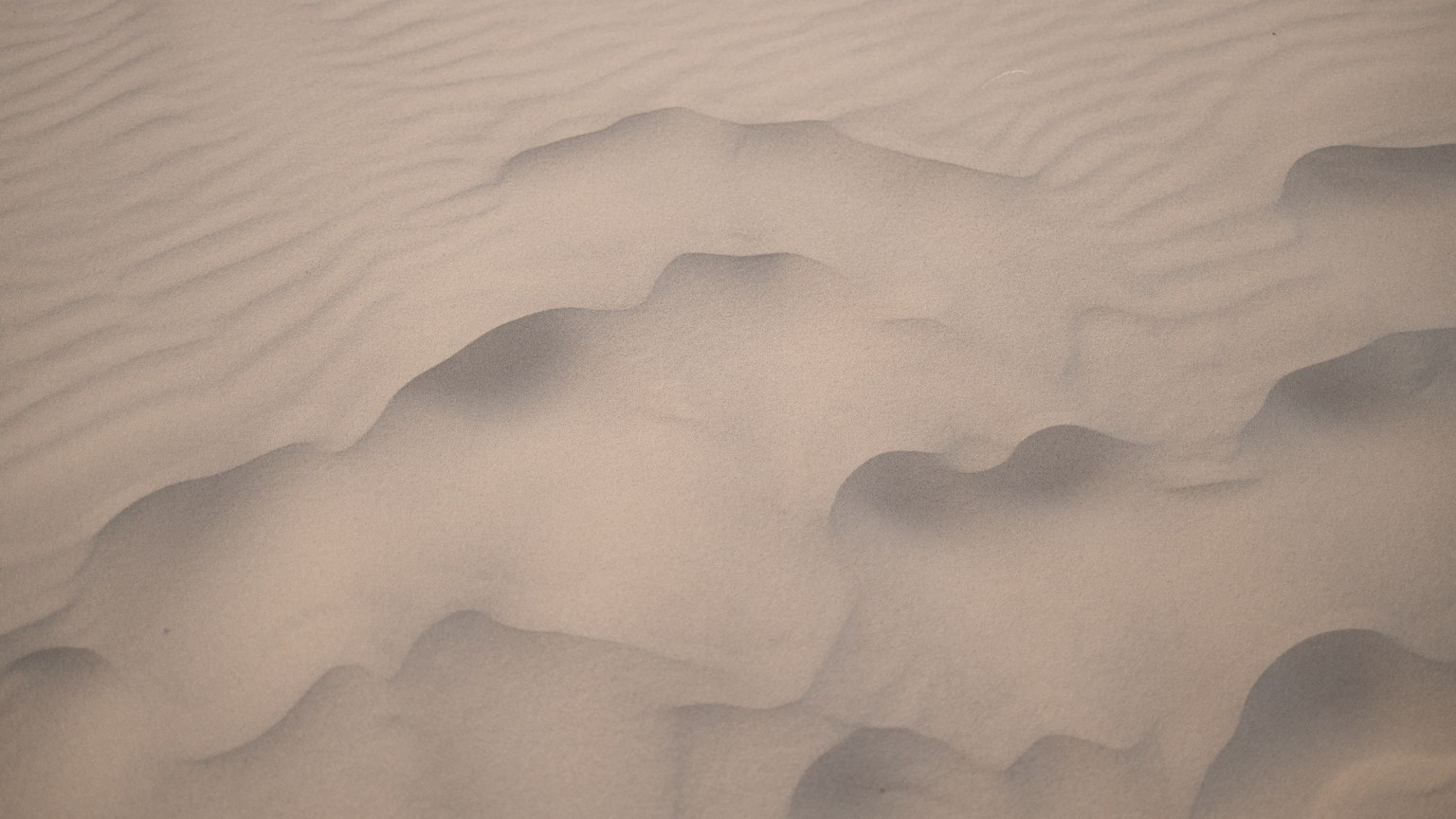 Close-up of sand dunes with textures in Samalayuca, Mexico's desert.
